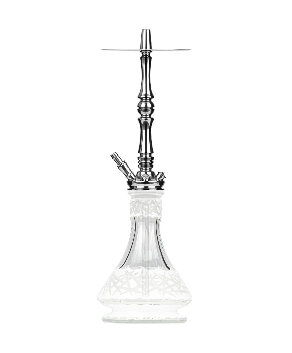 Moze Tradi L - Silver - Caesar Crystal White Hookah