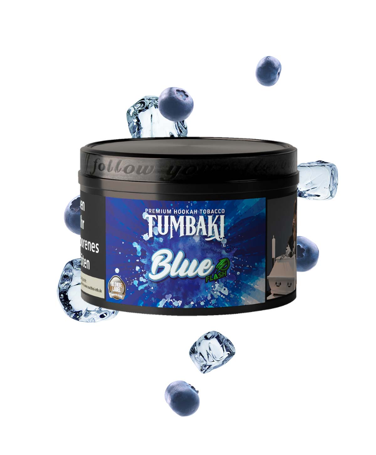 Tumbaki Blue Flash 200g Hookah Tobacco
