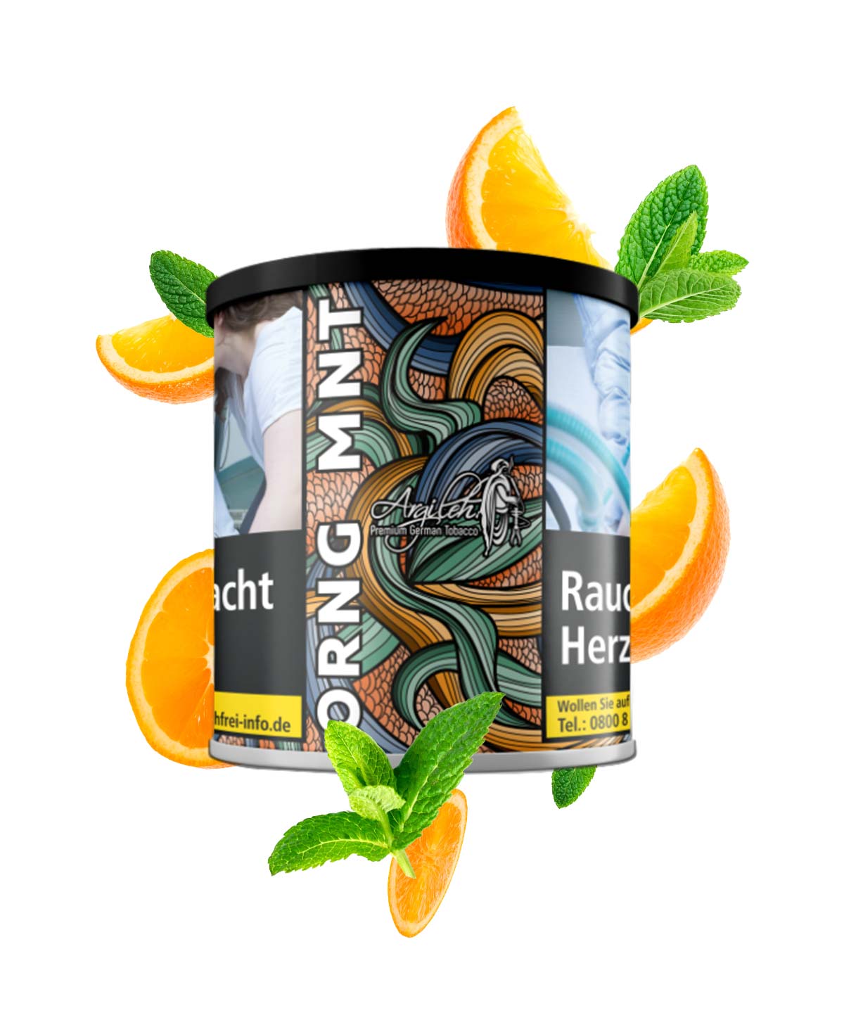 Argileh Orng Mnt 200g Hookah Tobacco Argileh Orng Mnt 200g Hookah Tobacco
