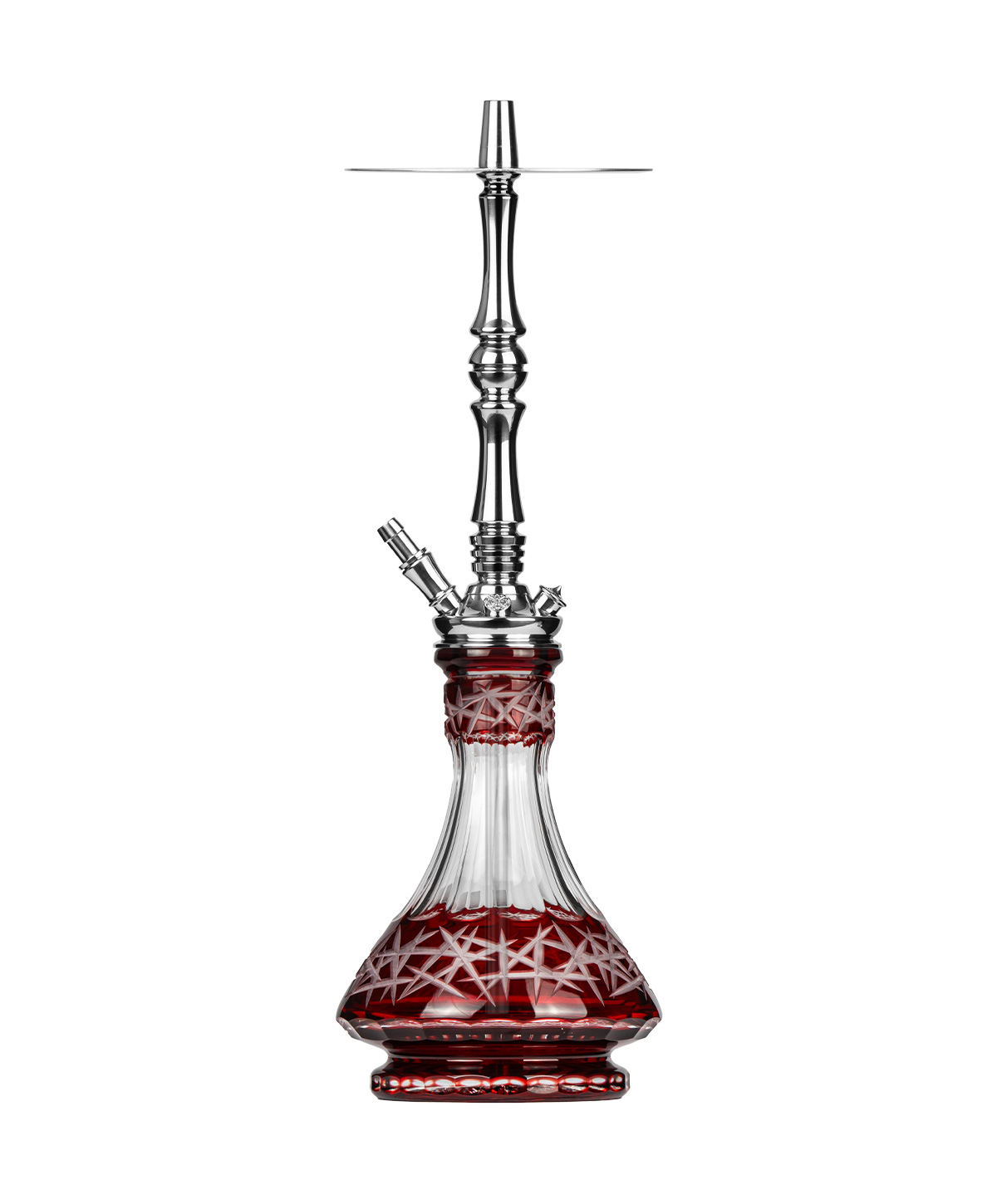 Moze Tradi L - Silver - Caesar Crystal Red Hookah