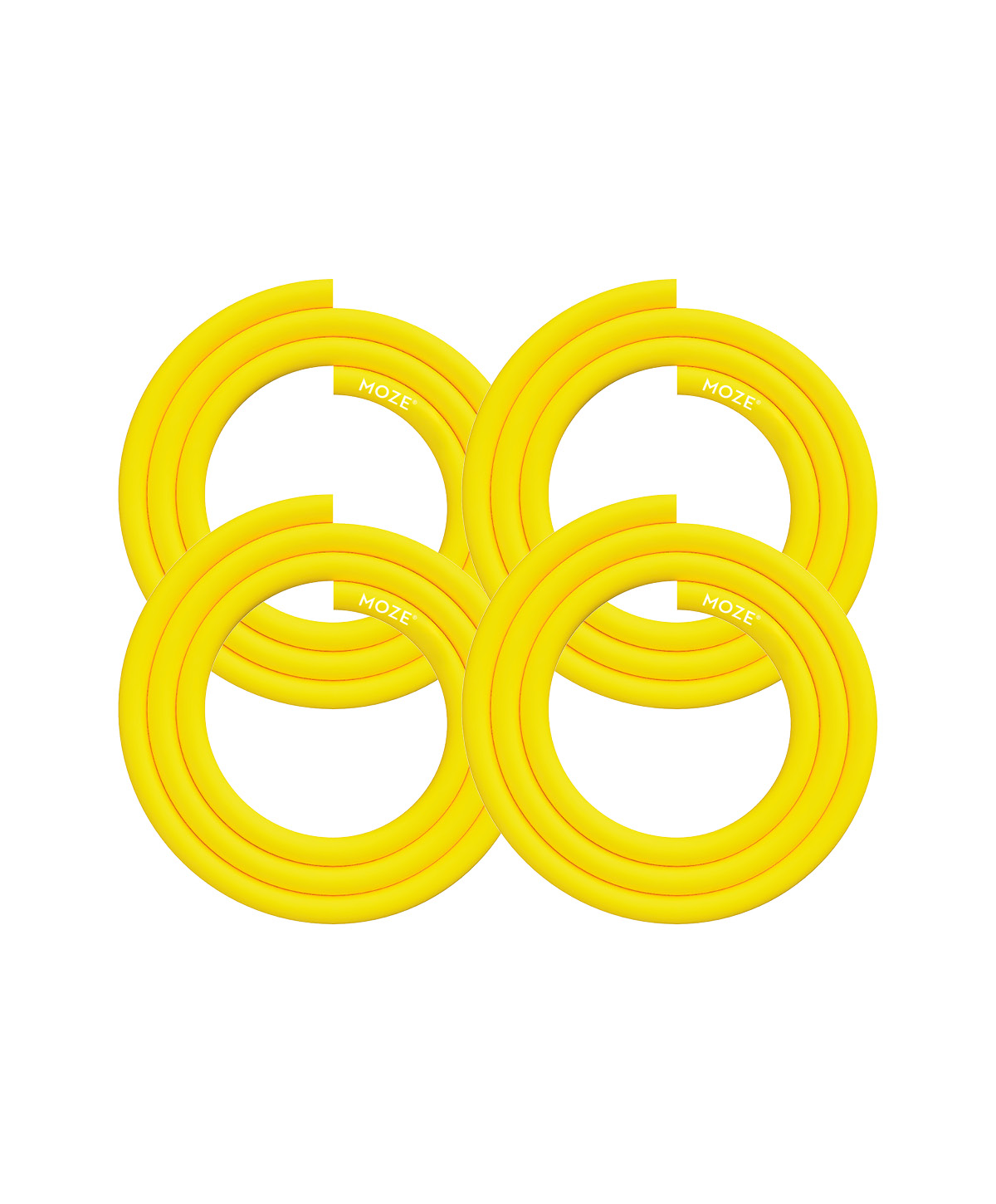 Moze Silicone Hose Yellow 4er Set Shisha hose