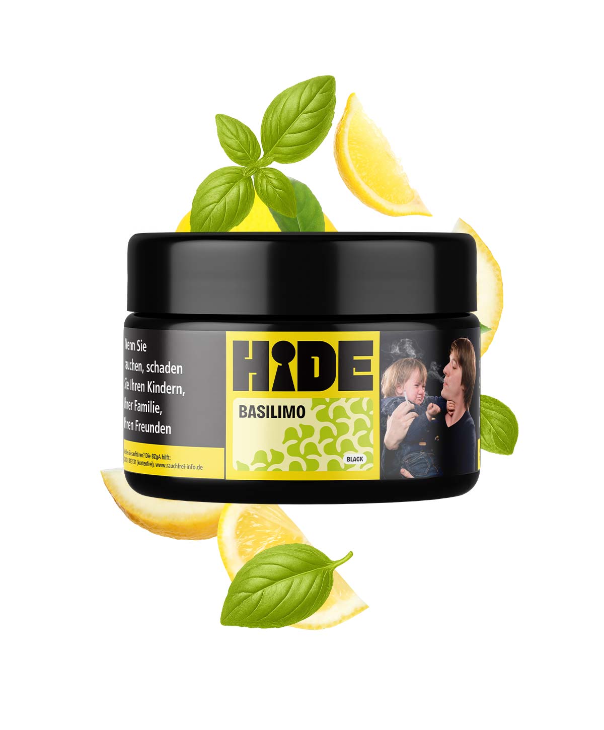 HIDE Dark Basilimo 200g Shisha Tabak