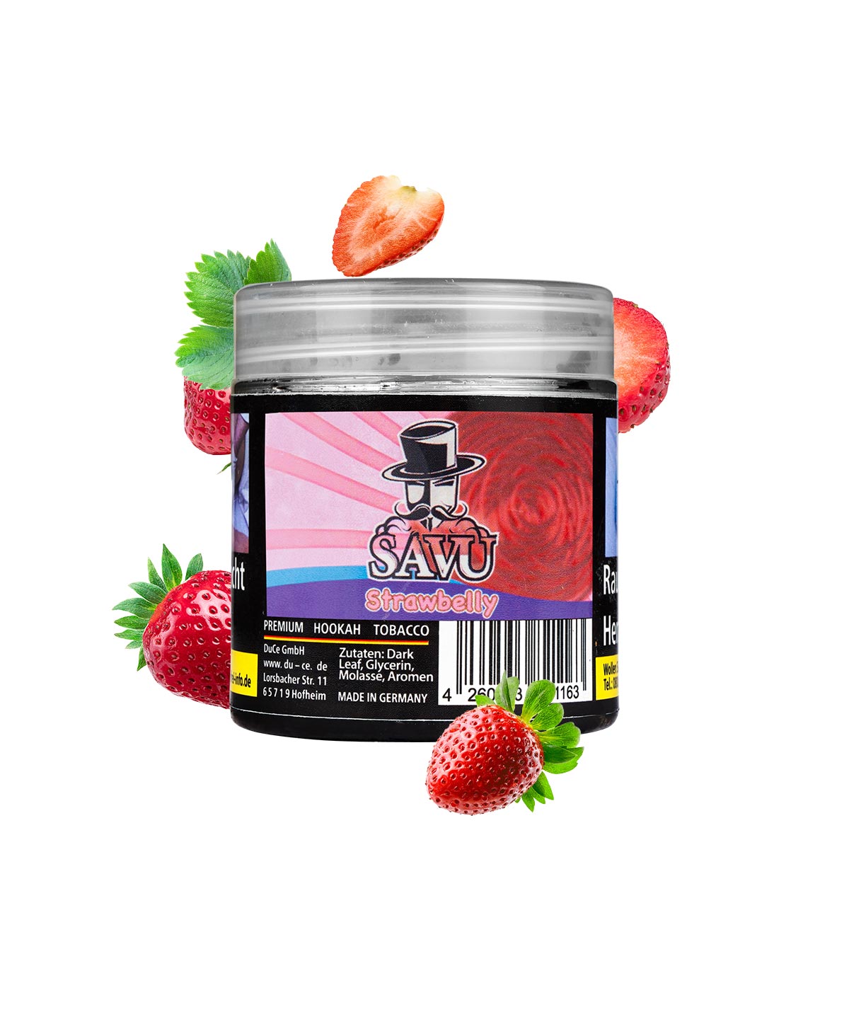 Savu Strawbelly 25g Hookah Tobacco