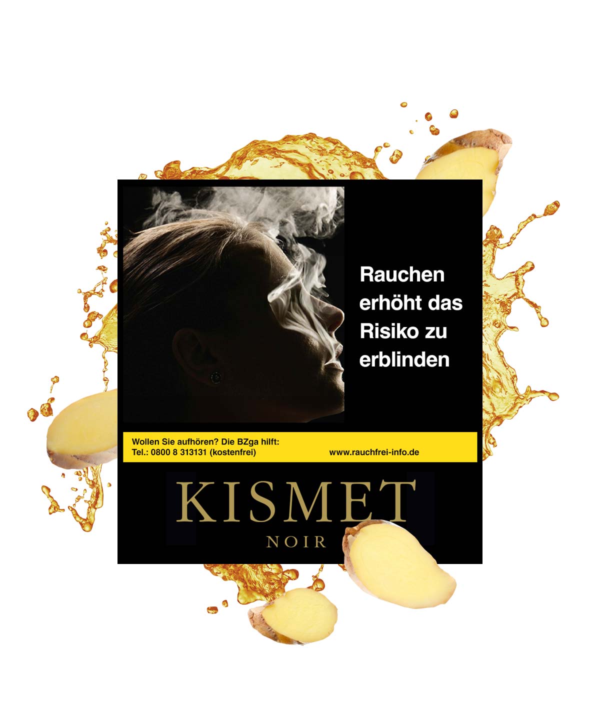 Kismet Blck Ginger 200g hookah tobacco