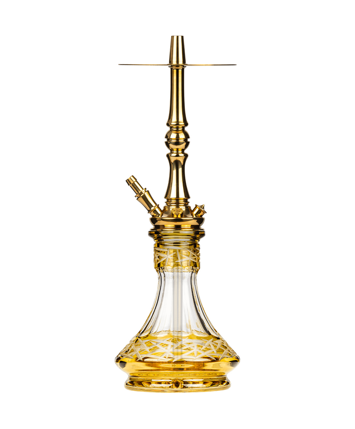 Moze Tradi M - Gold - Caesar Crystal Yellow Shisha Moze Tradi M - Gold - Caesar Crystal Yellow Shisha