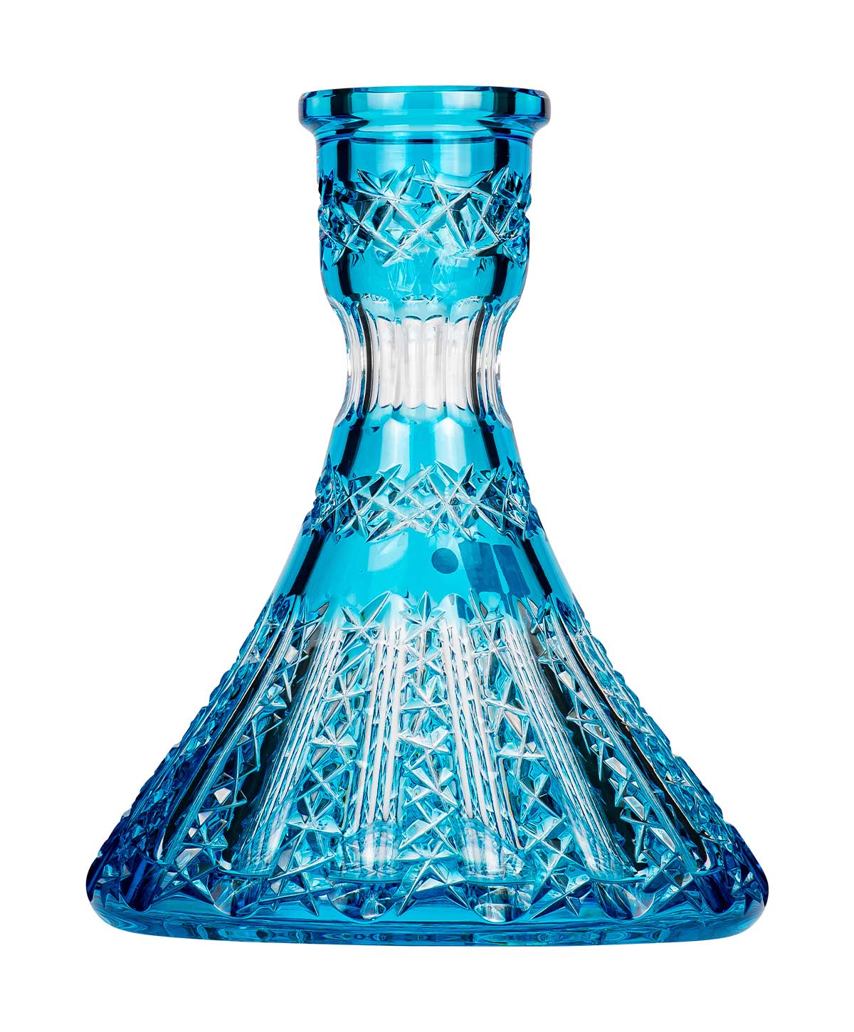 Caesar Crystal Large Cone - Vertical - Turquoise Shisha Bowl Caesar Crystal Large Cone - Vertical - Turquoise Shisha Bowl