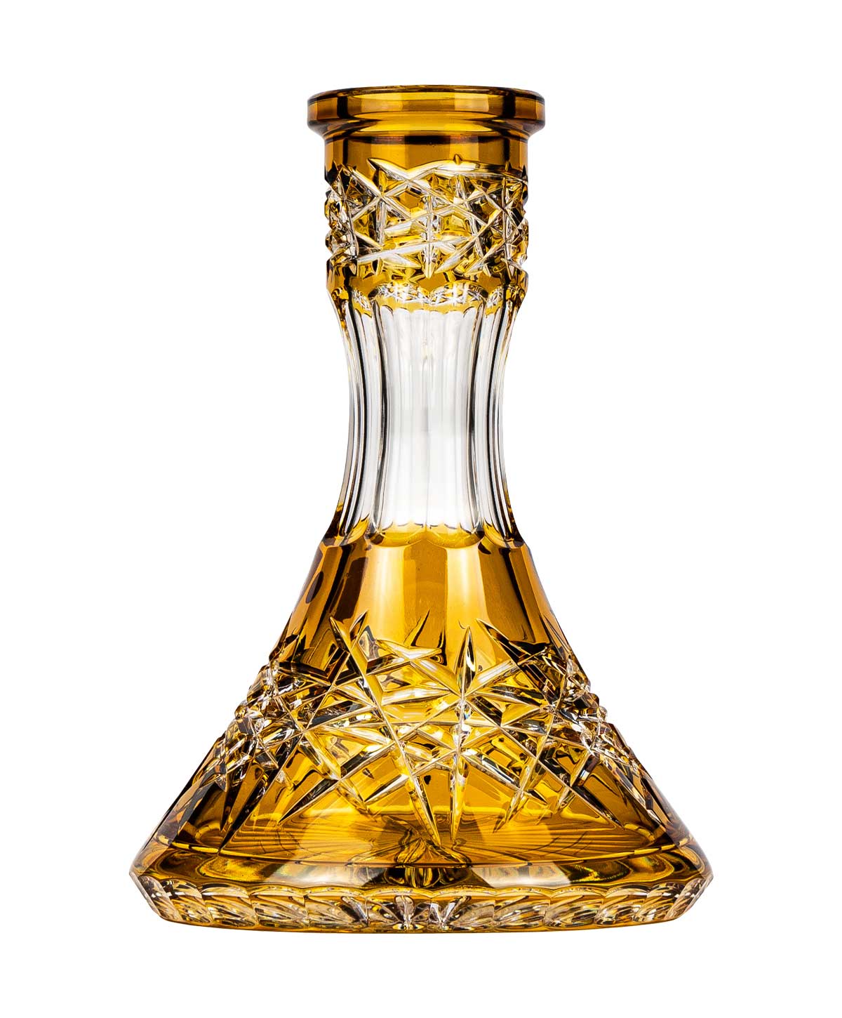 Caesar Crystal Small Vortex - Deep Cut - Pumpkin Shisha Bowl Caesar Crystal Small Vortex - Deep Cut - Pumpkin Shisha Bowl