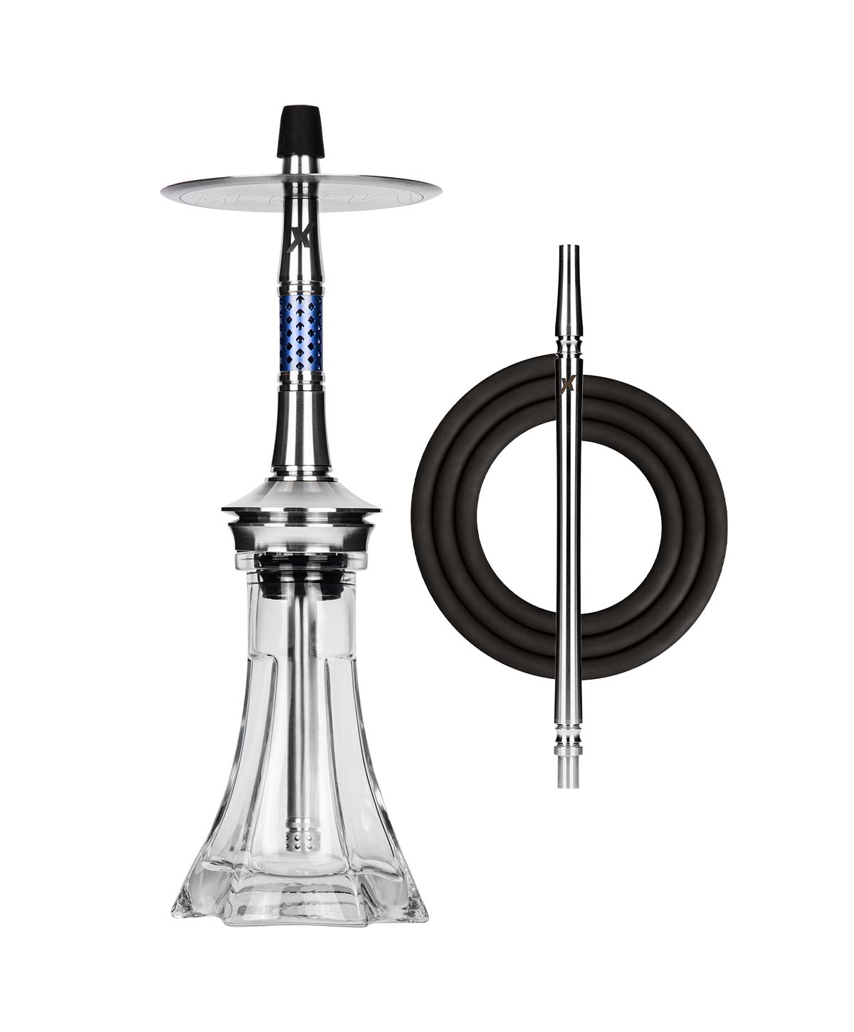 KVZE Grid Mini Steel - Cobalt Shisha