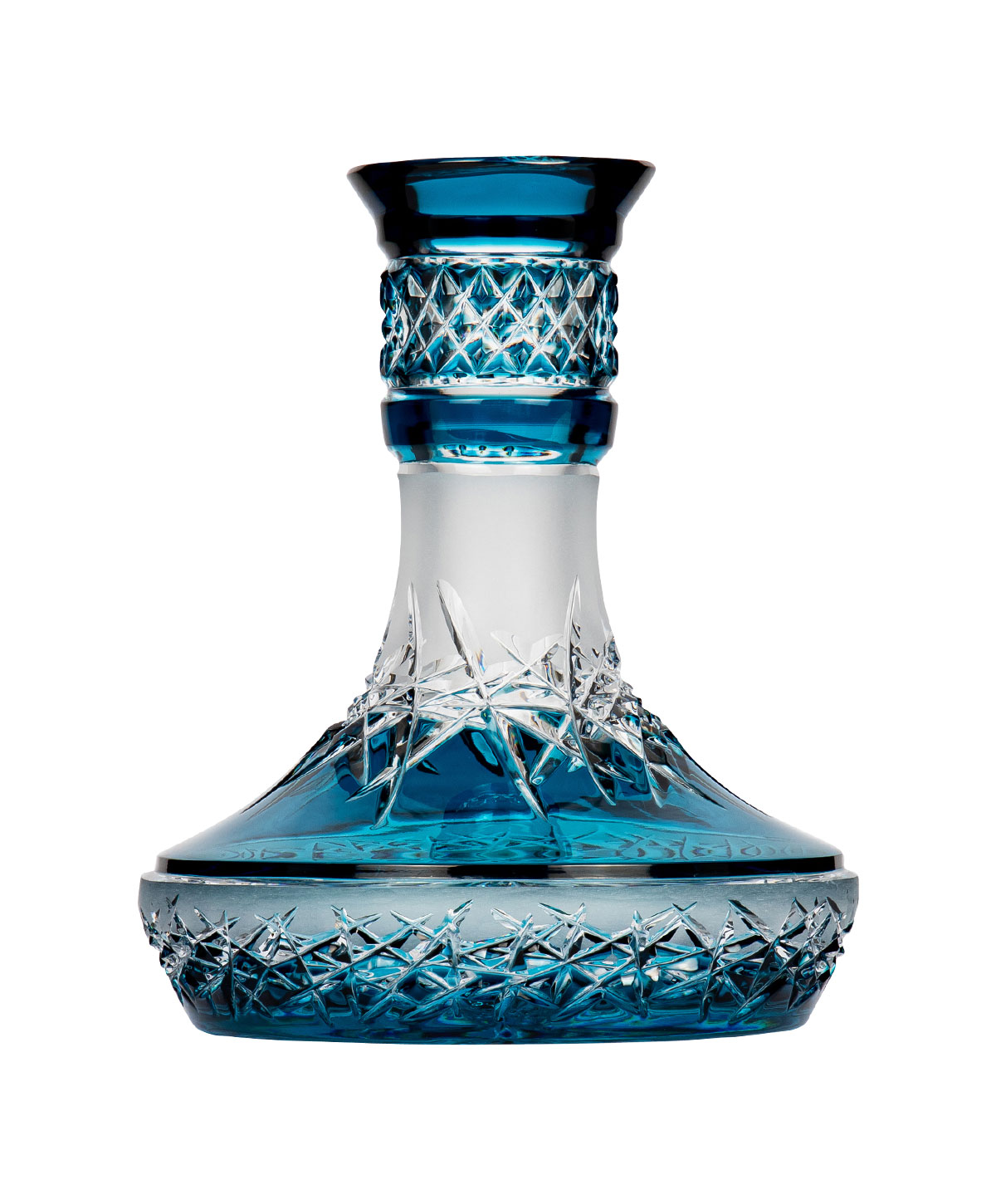 Caesar Crystal Small Arc - Hoarfrost Up - Blue Hookah Glass Caesar Crystal Small Arc - Hoarfrost Up - Blue Hookah Glass