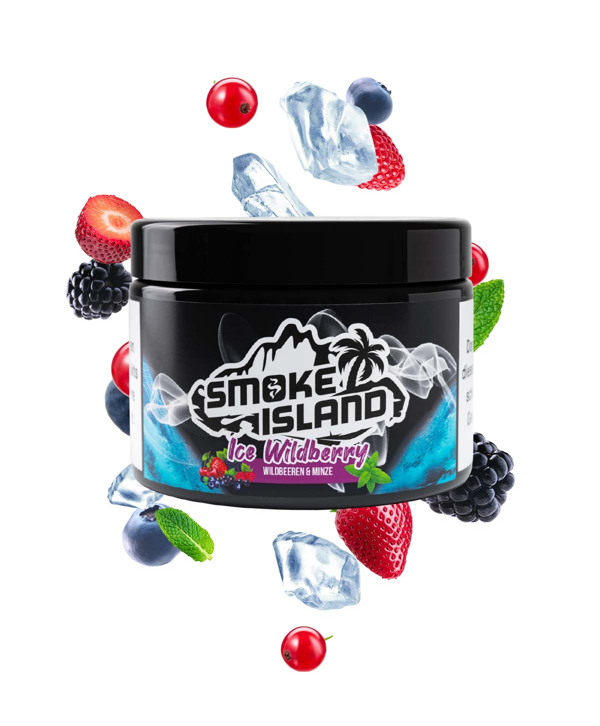 Smoke Island Ice Wildberry 200g Shisha Tabak ohne Nikotin