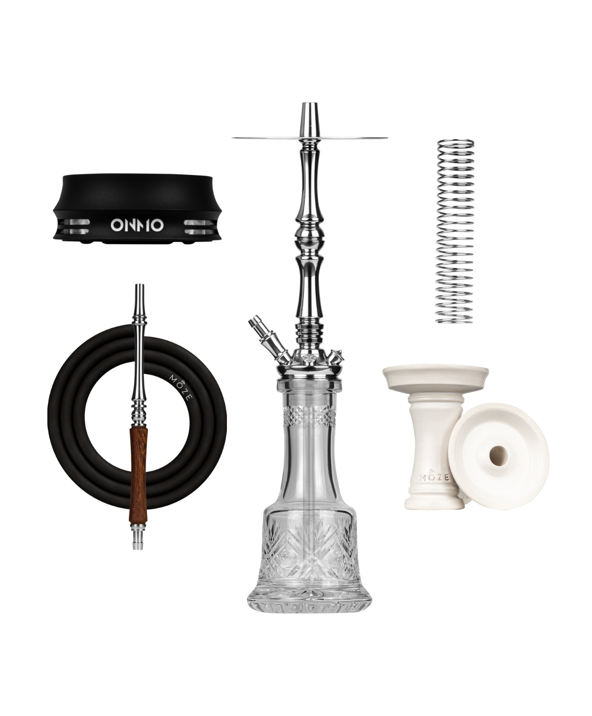 Moze Tradi L - Silver - Cut Glas Plus Bundle