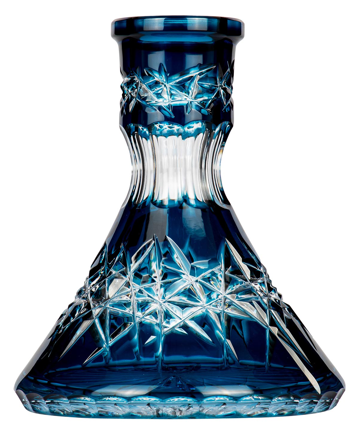 Moze Exclusive Glass Cone - Deep Cut - Blue