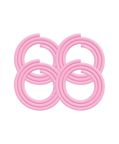 Moze Silicone Hose Pink 4er Set Hookah hose