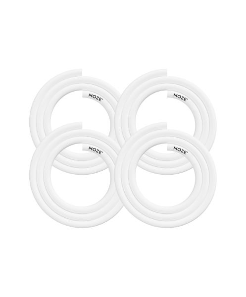 Moze Silicone Hose White 4er Set Hookah hose