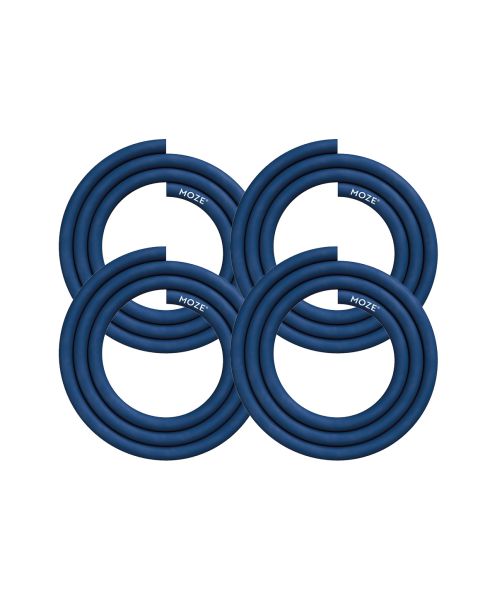 Moze Silicone Hose Blue 4er Set Hookah hose