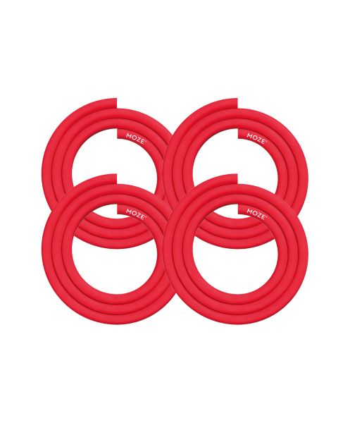 Moze Silicone Hose Red 4er Set Hookah hose