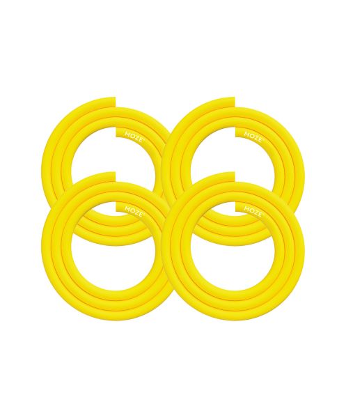Moze Silicone Hose Yellow 4er Set Hookah hose